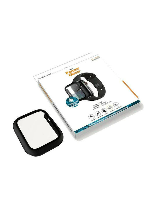 PanzerGlass Full Body Plastic Case with Glass in Black color for Apple Watch 44mm