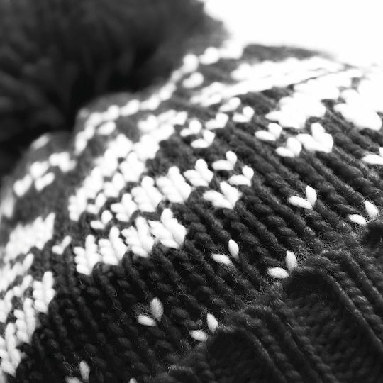 Snowstar B456 Pom Pom Beanie Pentru Bărbați Căciulă Neagră
