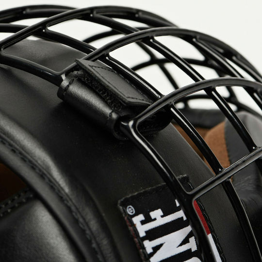Leone Fighter Boxhelm Erwachsene Volles Gesicht Schwarz