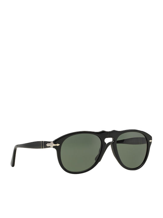 Persol Unisex Γυαλιά Ηλίου με Μαύρο Κοκκάλινο Σκελετό και Πράσινο Φακό PO0649S 95/31