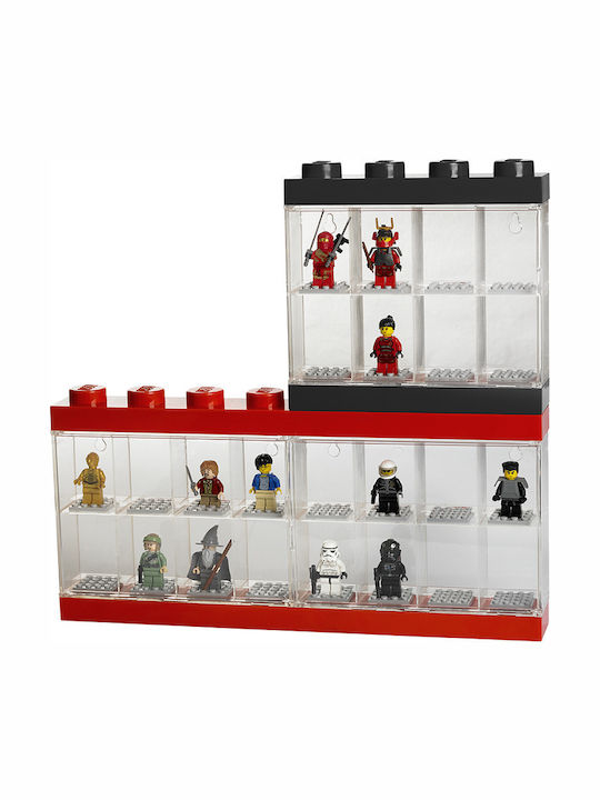 LEGO Παιδικό Κουτί Αποθήκευσης από Πλαστικό Display Case 8 Μαύρο 19.1x18.4x18.4cm