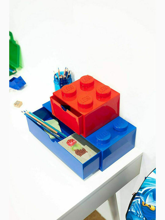 LEGO Παιδικό Κουτί Αποθήκευσης από Πλαστικό 4 Knobs Κόκκινο
