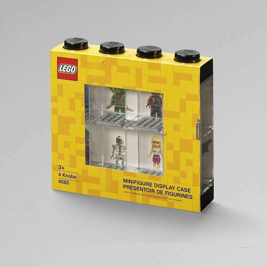 LEGO Children's Storage Box made of Plastic Display Case 8 Black 19.1x18.4x18.4cm 1pcs