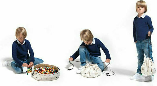 Play&go Kinder Spielmatte aus Stoff Cherry Weiß 40cm 1Stück