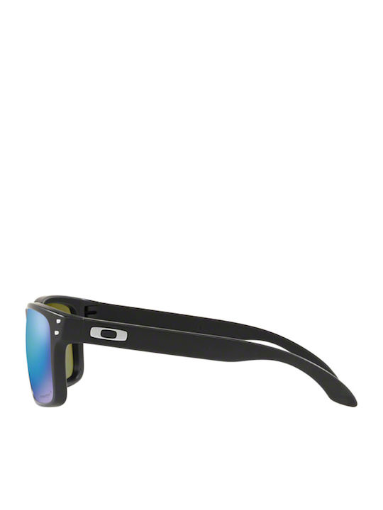 Oakley Holbrook Men's Sunglasses with Black Plastic Frame and Blue Mirror Lens OO9102-F0