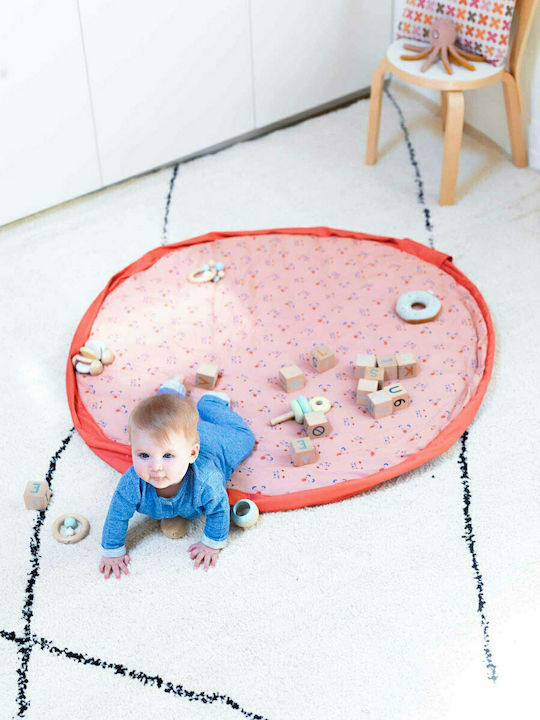 Play&go Παιδικό Στρώμα Παιχνιδιού από Ύφασμα Animal Faces Ροζ 40cm