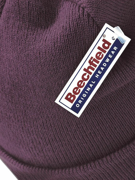 Ανδρικός Beanie Σκούφος Plum