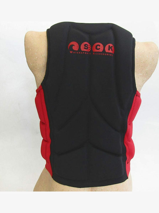 SCK 0304-IMPRD Adults Impact Vest for Water Sports Red Double-sided