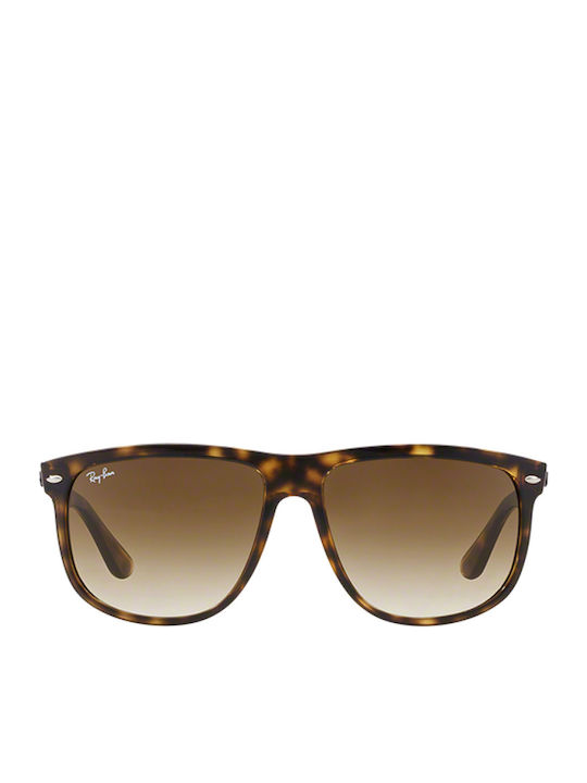 Ray Ban Boyfriend Unisex Ochelari de soare cu Maro Tortoise Cadru și Maro Degrade Lentilă RB4147 710/51