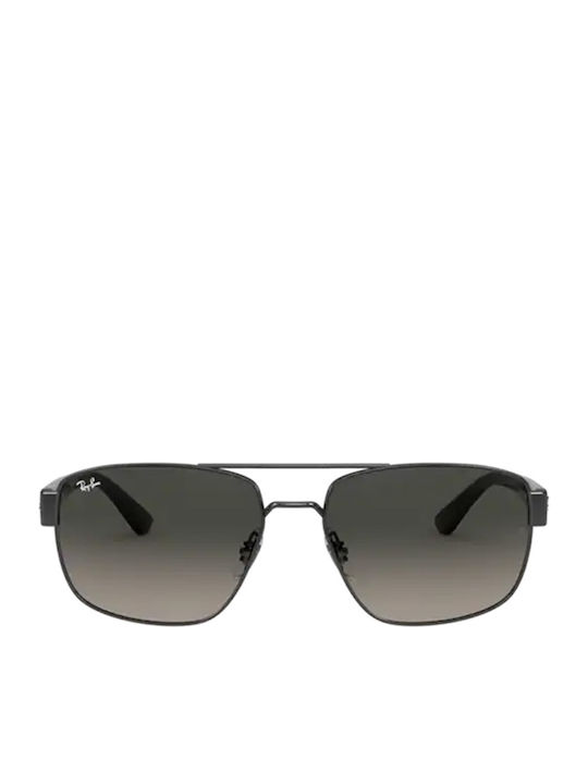 Ray Ban Herren Sonnenbrille mit Silber Gestell und Grün Verlaufsfarbe Linse RB3663 004/71