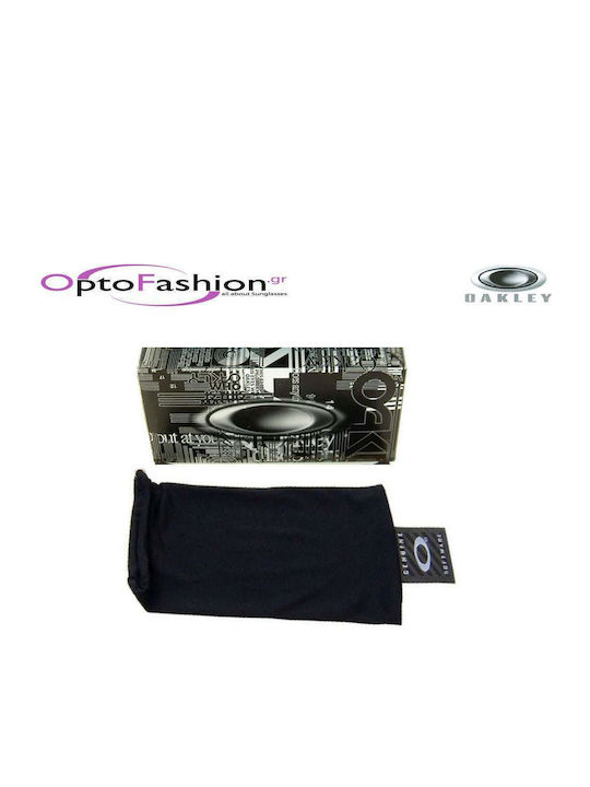 Oakley Holbrook Mix Bărbătești Ochelari de soare cu Negru Cadru și Negru Polarized Oglindă Lentilă