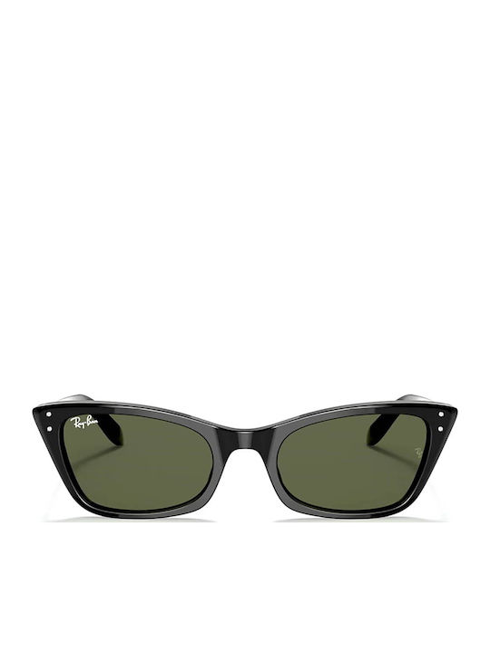 Ray Ban Lady Burbank Γυναικεία Γυαλιά Ηλίου με Μαύρο Κοκκάλινο Σκελετό και Πράσινο Φακό RB2299 901/31