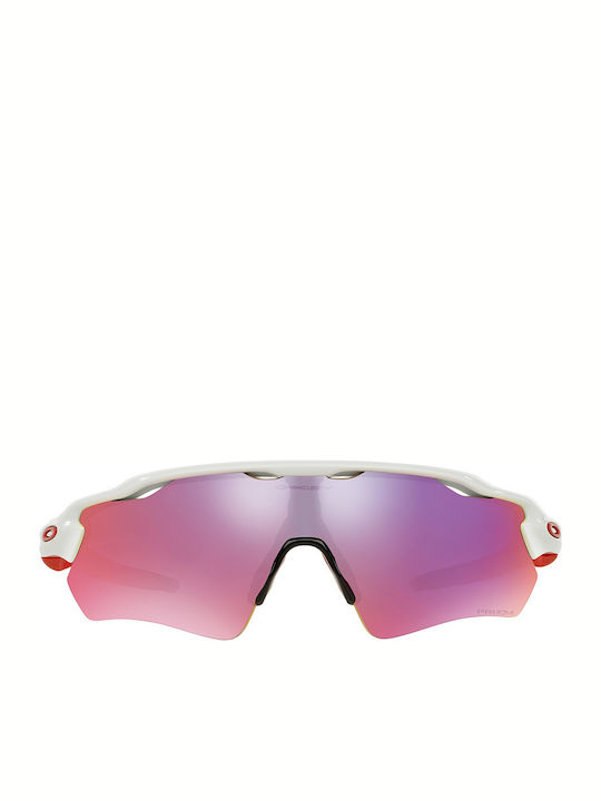 Oakley Radar Ev Path Ανδρικά Γυαλιά Ηλίου με Λευκό Κοκκάλινο Σκελετό και Μωβ Φακό OO9208-05