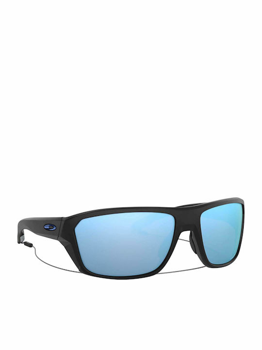 Oakley Split Shot Men's Sunglasses with Black Plastic Frame and Light Blue Polarized Mirror Lens OO9416-06