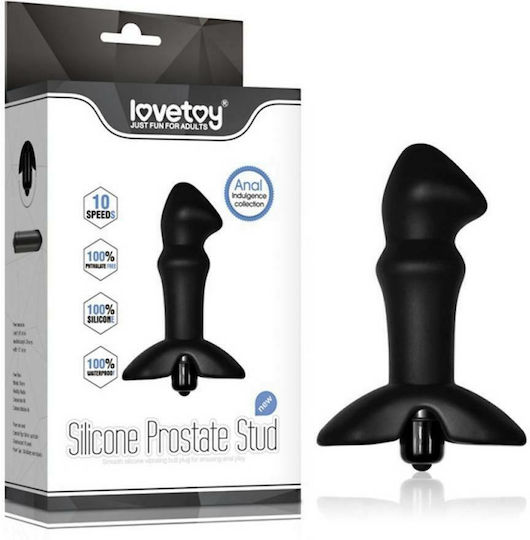 Lovetoy Anal Indulgence Collection Prostate Stud Πρωκτικός Δονητής Μαύρος