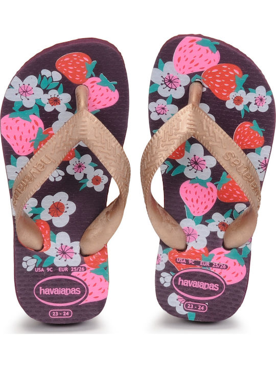 Șlapi pentru copii Flip Flops Violet Flores