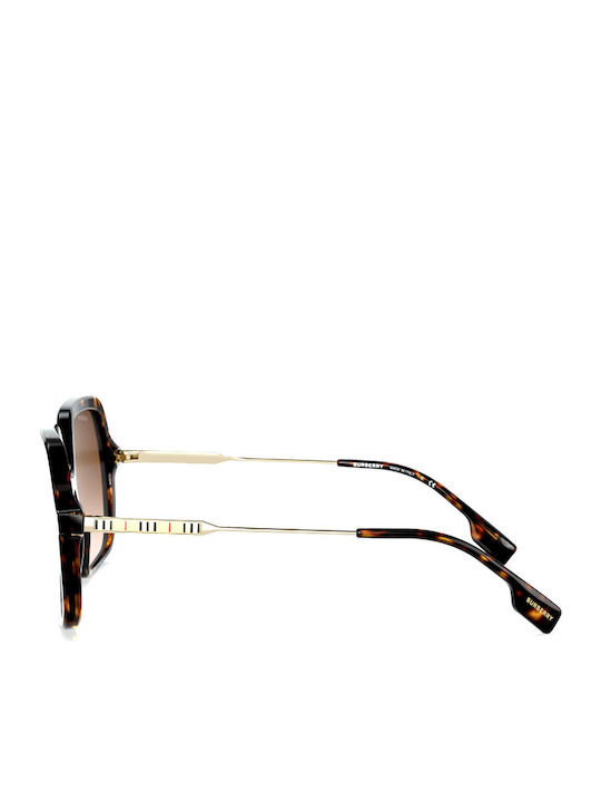 Burberry Isabella Women's Sunglasses with Brown Tartaruga Frame and Brown Gradient Lens BE4324 300213