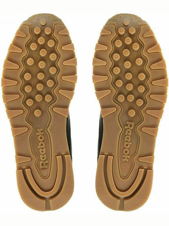 Classic Leather Ανδρικά Sneakers Intense Black / Gum