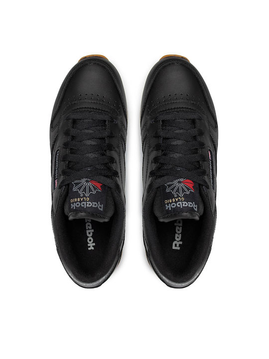 Classic Leather Ανδρικά Sneakers Intense Black / Gum