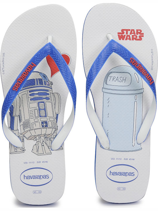 Stars Wars Men's Flip Flops White