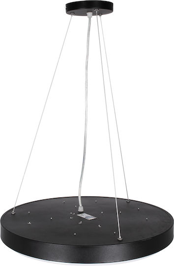 GloboStar Casper Black LED Ceiling Light with Warm to Cool White Light 45x45cm