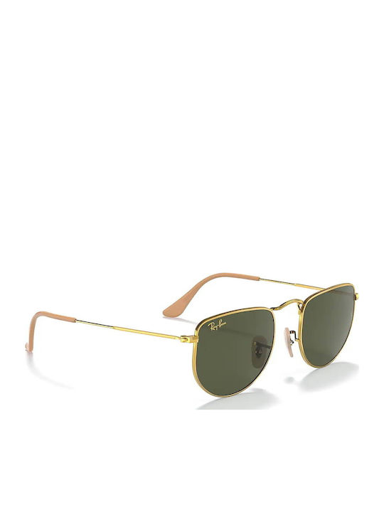Ray Ban Elon Unisex Γυαλιά Ηλίου με Χρυσό Μεταλλικό Σκελετό και Πράσινο Φακό RB3958 919631