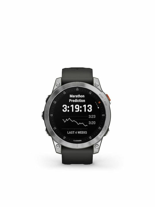 Garmin Epix (Gen 2) Stainless Steel 47mm Waterproof Smartwatch with Heart Rate Monitor (Slate Steel)