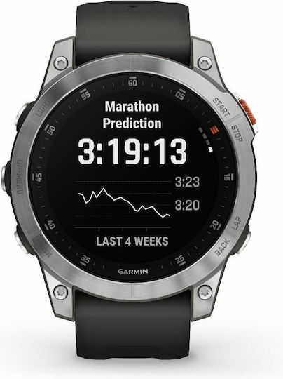 Garmin Epix (Gen 2) Stainless Steel 47mm Waterproof Smartwatch with Heart Rate Monitor (Slate Steel)