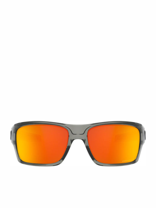 Oakley Turbine Sunglasses Gray with Acetate Frame & Orange Lens