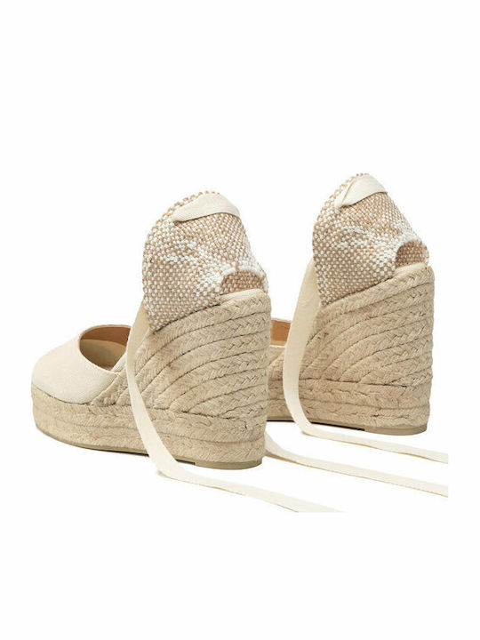Carina Damenplattformen im Espadrilles-Stil Beige