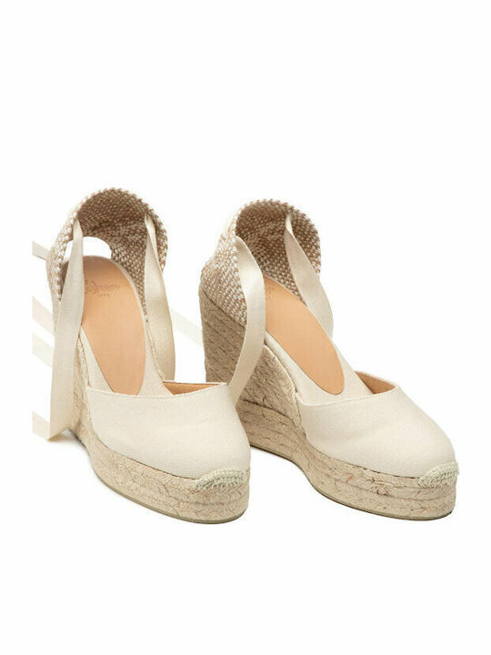 Carina Damenplattformen im Espadrilles-Stil Beige