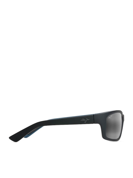 Maui Jim Men's Sunglasses with Black Plastic Frame and Black Polarized Lens