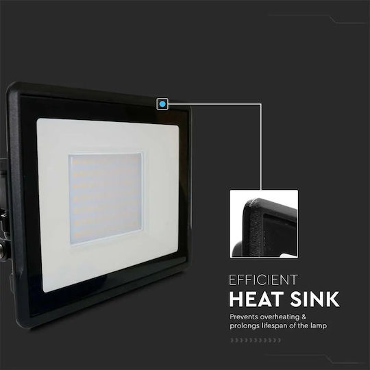 V-TAC VT-158 Waterproof LED Floodlight 50W Cold White 6500K IP65