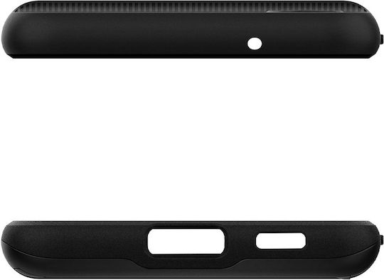 Spigen Slim Armor CS Umschlag Rückseite Kunststoff / Silikon mit Kartenhalter Schwarz Galaxy S21 FE 5G