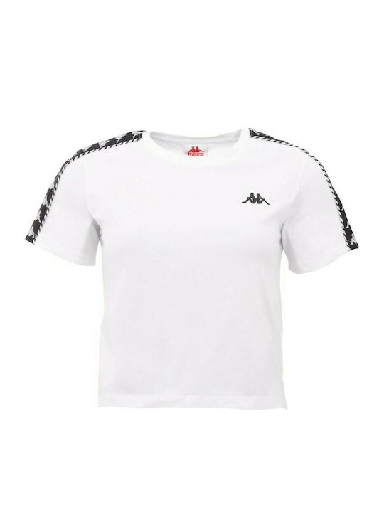 Inula Κοντομάνικο Crop Top Λευκό