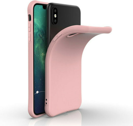 Hurtel Back Cover Σιλικόνης Ροζ (iPhone XS Max)