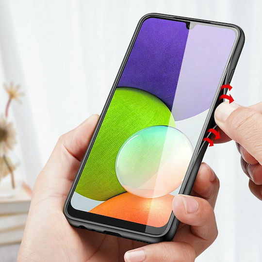 Dux Ducis Fino Back Cover Silicon / Tesatura Albastru (Galaxy A22 4G - Galaxy A22 4G)