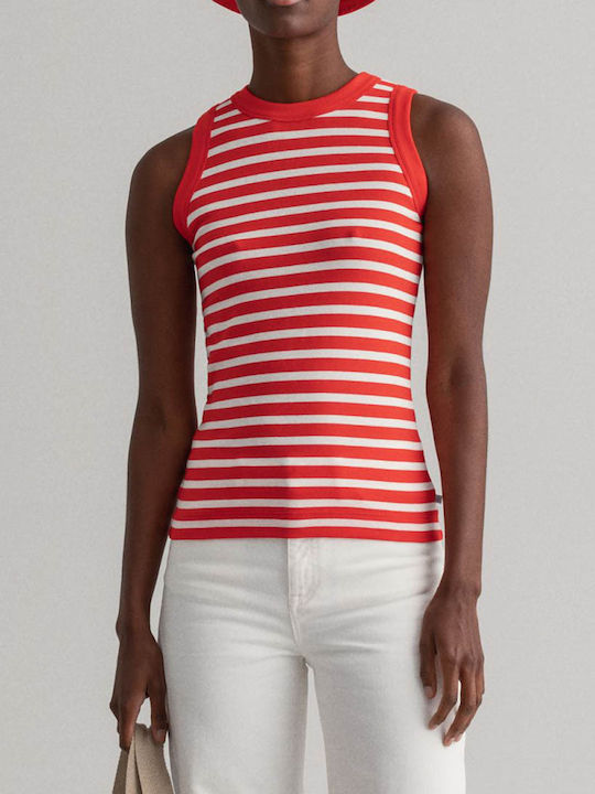 Women's Athletic Blouse Sleeveless Red