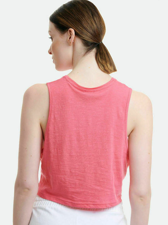 BodyTalk 1211-907020 Women's Athletic Crop Top Sleeveless Watermelon