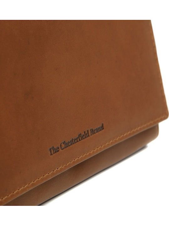 Large Leather Women's Wallet Classic with RFID Tabac Brown