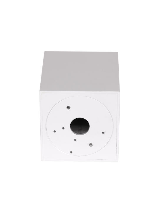 GloboStar AKIRA Square Single Spot with Socket GU10 in White Color