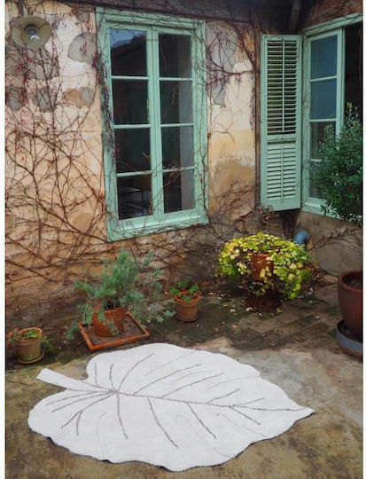 Lorena Canals Monstera Ръчно изработено Детско килимче Памучно Natural 120x180см