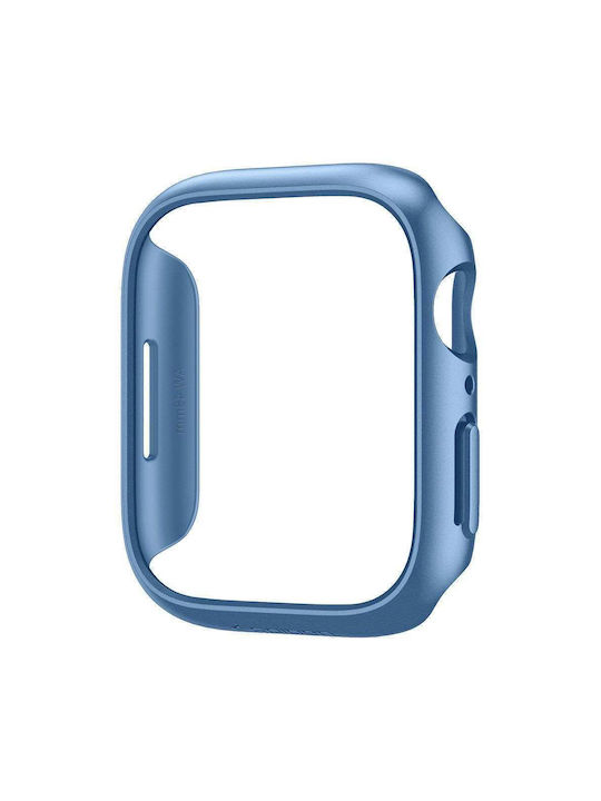 Spigen Thin Fit Plastikhülle Metallic Blue für Apple Watch 45mm