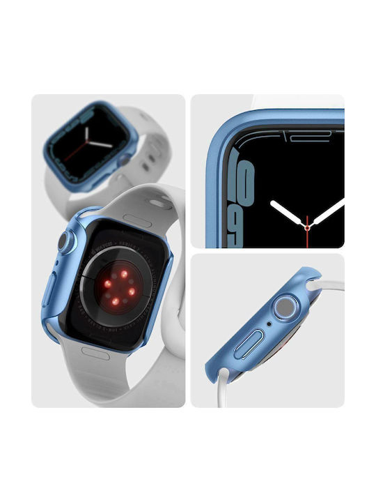 Spigen Thin Fit Plastic Case Metallic Blue for Apple Watch 45mm
