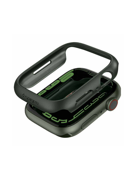 Spigen Thin Fit Plastic Case Military Green for Apple Watch 7/8.