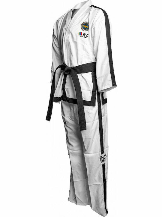 Top Ten ITF Master Instructor Air Deluxe Taekwondo Dobok Unisex White