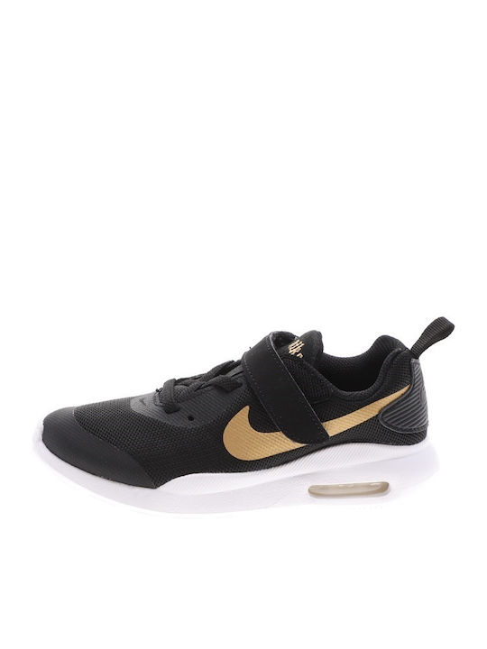 Air Max Oketo VTB PSV Kids Sports Shoes Running with Hoop & Loop Closure Black