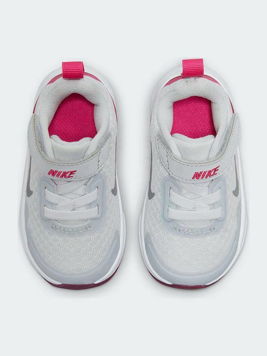 Wearallday Kids Sports Shoes Running with Hoop & Loop Closure Gray