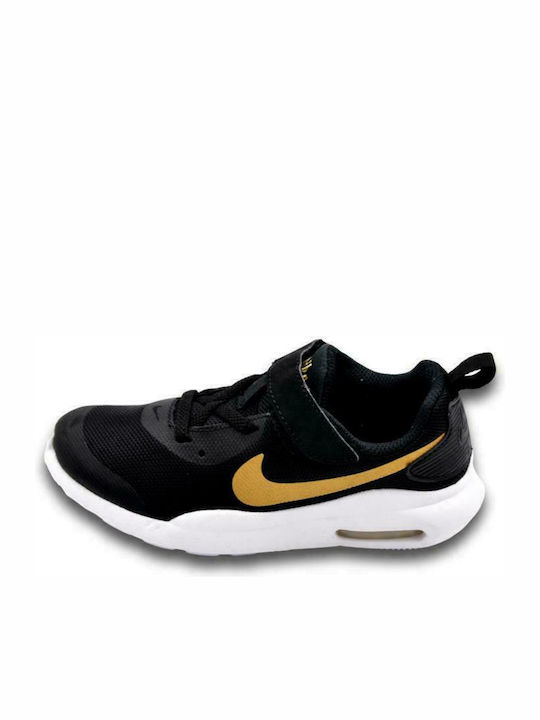 Air Max Oketo VTB PSV Kids Sports Shoes Running with Hoop & Loop Closure Black