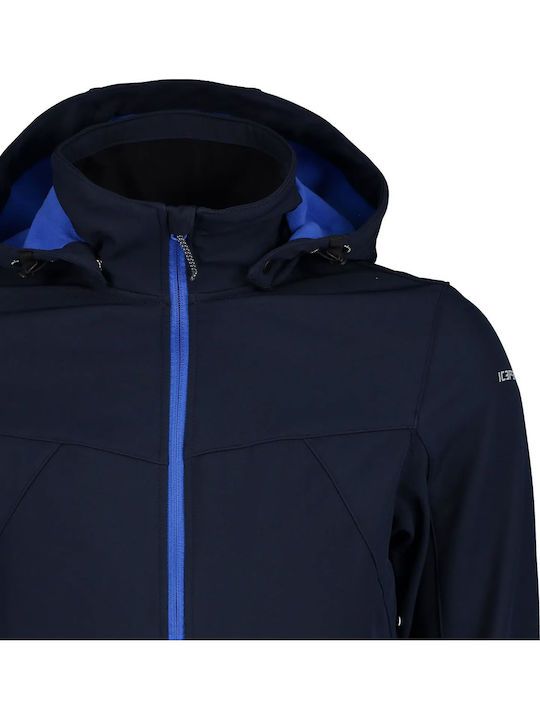 Winter Jacket Softshell Waterproof and Windproof Navy Blue